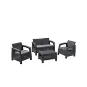 Keter Corfu Outdoor 4 Seater Lounge Set