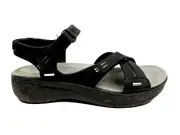 Baretraps Sandals Womens 9M Black Tracey Adjustable Strappy Comfort Outdoor