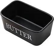 HOMOBABE Ceramic Butter Dish Rectangle Butter Keeper Container Butter Storage Box for Kitchen Utensils for Butter Supplies