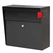 Mailbox Locking Wall-Mount High Security Reinforced Patented Lock System Black