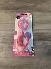 Disney Minnie Mouse Kids Swim Goggles Age 3+ Soft Silicone Strap Latex Free