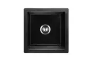 Welba Kitchen Sink Stone Sink 45cmx45cm Black