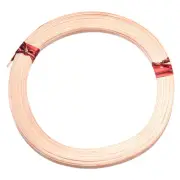 Flat Copper Wire, 1 Roll 32Gauge/0.2x3mm 6m/19.69ft Flat Craft Wire, Copper