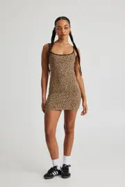 [Factorie] Factorie - Bobbi Mini Dress - Leopard print M LEOPARD PRINT