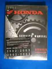 Honda 2002-2003 VFR800 A Interceptor NEW Factory Original Service Manual L86