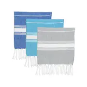 Nicola Spring 100% Turkish Cotton Micro Hand Towel - Set Of 3 Colours