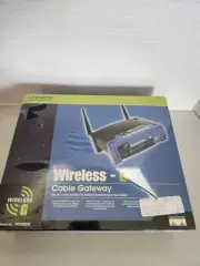 Linksys WCG200 Wireless-G 2.4 GHz 4-Port USB Modem Broadband Router New In Box
