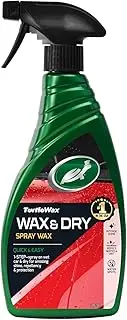 Turtle Wax 51800 Wax It Dry Car Spray Wax - 500ml, Easy One-Step Shine & Protection, Carnauba & Polymer Formula, Water Repellent, Streak-Free, High-Gloss Finish
