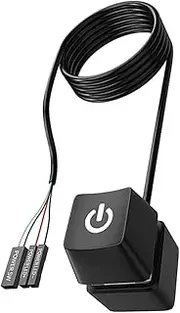 DIYEAH Power Extension Button Cable Long Desktop Power Supply Cord for Easy Access for Home Office and Internet Cafes Compact Design for Minimal Desk Space