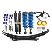 75mm + 50mm Complete Strut Lift Kit Raw Leaf Spacer Arm for Mazda BT50 11-20