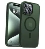 Magnetic for Case, [Compatible with iPhone 15 Pro Max 08-Forest Green
