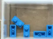 LEGO Parts - Dark Azure Plate 1 x 2 - No 3023 - QTY 5
