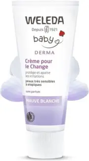 Weleda Baby White Mallow Diaper Care Cream, 1.7 Fluid Ounce, Fragrance Free Plan