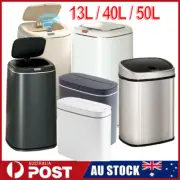 40L 50L Smart Trash Bin Automatic Sensor Bin Stainless Steel Kitchen Slim 13L