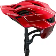 Troy Lee Designs Flowline SE MIPS Pinstripe Bicycle Helmet, black-white-red for Men Black White Red
