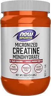 NOW Sports Micronized Creatine, 500g, 1.1-Pound