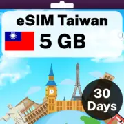 eSIM Taiwan - 5 GB - 30 Days - Travel eSIM | QR code activation