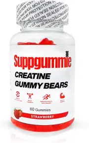 SUPPGUMMIE Creatine Gummy Bears Men & Women, 5G Creatine Monohydrate per Serve,