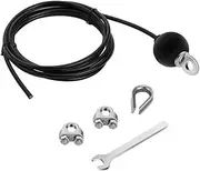 HOHOVYVY Replacement Gym Cable 4M 158 Inch Adjustable Fitness Latitude Pull Down Wire Rope Rope Rope Machine Home Fitness Equipment Weight Lifting Pulley System