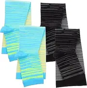 GOOHOCHY 2 Pair Women's Men's Training Socks Compression Calf Socks Open Toe Leg Support Socks for Running Swelling
