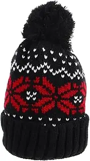 [LIFKOME] Pullover Knitted Hat Christmas Woolen Hat Warm Hats Warm Christmas Hat Knit Warm Caps Knitted Christmas Hat Christmas Decor Crochet Santa Hat Woolen Cap Black Yarn