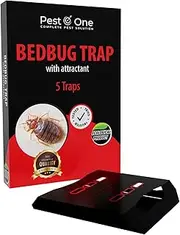 Bed Bug Traps Pest O One Bed Bug Killer Sticky Bed Bug Traps Strong Glue Bed Bug Traps 5 Pack Bed Bug Traps with Resinger Attractor