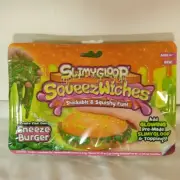 Slimygloop Squeezewiches Sneeze Burger ASMR Slime Squishy Create Your Own, New