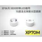 EHE】CREE XP系列專用70度散光型含支架透鏡【XP70M】70°。適XPG3/XTE/XPE2等大功率LED搭配