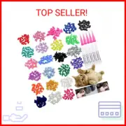 100pcs Cat Nail Caps, Cat Claw Caps Covers with Glue and Applicators Size Medium
