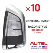 10X Autel iKey Universal Smart Key Razor Style 3 Button IKEYRZ3T