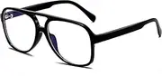 [ZIMUSUN] Retro Aviator Blue Light Glasses for Women Men 70s Oversized Frame Pilot Glasses Anti Eyestrain