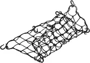 Alipis 1Set Encrypted Motorcycle Luggage Net Durable Mesh with Hooks for Secure Storage Versatile Car Net for Helmet Plant Support Heavy Duty Elastic Cargo