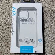 New Speck Presidio Perfect-Clear Case for Apple iPhone 11 Pro - Free Shipping!