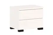 2 Drawer Bedside Table Nightstand Side Table Bedroom Storage White