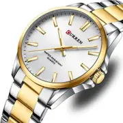 Stainless Steel Strap Business Quartz Wristwatch for Male Luminous Hands Clock