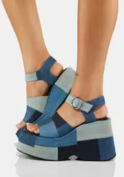 [Current Mood] Denim Know I'm Right Platform Sandals