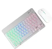 Wireless Keyboard and Combo - Illuminated Keyboard Keys, Color Backlit Keyboard | Compact Quiet Design, 2.4GHz Connection, Long Battery Life, Set