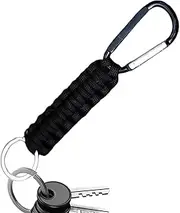 Paracord Keychain - Paracord Lanyard with Snap Hook Carabiner Clips | Portable Survival Carabiner Clips | Lanyard with Locking D Ring Hooks for Keys,Outdoor, Flashlight,Camping and Hiking