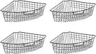 Lazy Susan Wire Storage Organizer Basket with Handle-Metal Organizing Storage Bi