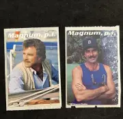 Vtg. Universal Studios 80’s Class Publications MAGNUM P.I. Tom Selleck Stickers