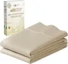 Standard/Queen Size Pillowcase Set - 400 Thread Count Pillowcases, 100% Cotton S