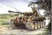 Italeri 1:72 Pz.Kpfw. V Panther AUSF. A Model Building Kit, Crafts, Hobby, Gluing, Plastic Kit, Detailed Tank Kit, Military, Multi-Coloured
