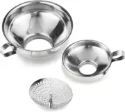 Canning Funnel with Strainer for Wide and Regular Mason Jars Wide Mouth Funnels