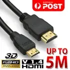 Mini HDMI to HDMI Cable V1.4 3D with Ethernet HD 1080p HDTV Tablet Smart Phone