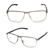 New PORSCHE DESIGN P'8285 C 56-14 Silver Titanium & Black Frames Reading Glasses