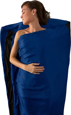 Sea to Summit Silk Stretch Panel Mummy Tapered Sleeping Bag Liner Colour:Navy...