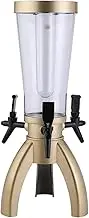 Beverage Containers 3L/101OZ Beer Tower, Drink Tower with Icicles and Lights, Beverage Dispenser with Taps, Drink Container for Party/Bar/Home Gift