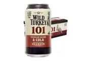 Wild Turkey 101 Kentucky Straight Bourbon & Cola 6.5% Case 24 x 375mL Cans
