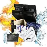 AKEM PRODUCTS Water/Fire Proof Safe For Home Documents with Lock & a Envelope Fire/Water Proof - Next of Kin Box Organizer - Instacrate End of Life Document Organizer (Homelike)
