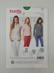Burda Sewing Pattern 6533 Women's Blouse Pattern Size US 8-20 EUR 34-46 NEW